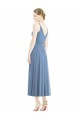 Affordable Short Tea Length Chiffon Bridesmaid Dress UK