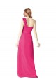 Affordable Full Length One Shoulder Chiffon Bridesmaid Dress UK