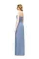 Affordable Strapless Long Chiffon Bridesmaid Dress with Sweetheart Neckline UK