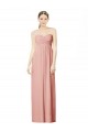Affordable Long Chiffon Sweetheart Bridesmaid Dress with Twist Bodice UK