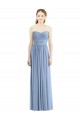 Affordable Strapless Long Chiffon Dress with Sweetheart Neckline And Draped Bodice UK