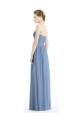 Affordable Strapless Long Chiffon Dress with Sweetheart Neckline And Draped Bodice UK