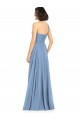 Affordable One Shoulder Long Chiffon Bridesmaid Dress with Sweetheart Bodice UK
