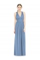 Affordable Sleeveless Cross Strap Back Chiffon Bridesmaid Dress UK