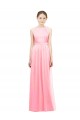 Affordable Sleek Halter Neck Chiffon Bridesmaid Dress  UK