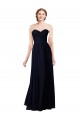 Affordable Strapless Chiffon Bridesmaids Dress with a Beaded Lace Sweetheart Bodice UK