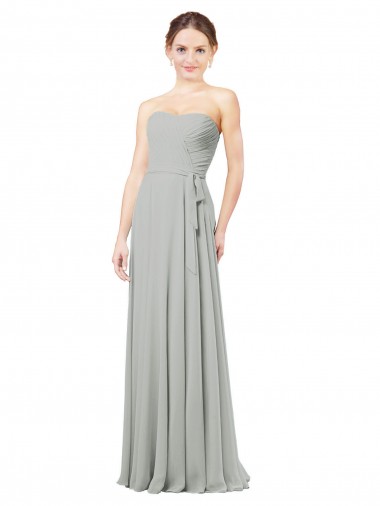Affordable Delicately Draped Chiffon Bridesmaid Dress UK