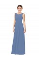 Affordable Luxe Chiffon Bridesmaid Dress with Illusion and Sweetheart Neckline UK