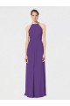 Affordable Long Chiffon Spaghetti Strap Halter Bridesmaid Dress UK