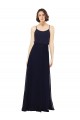 Affordable Chiffon Bridesmaids Dress with Scoop Neckline UK