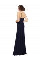 Affordable Chiffon Bridesmaids Dress with Scoop Neckline UK