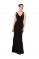 Affordable Open V-Back Chiffon Bridesmaids Dress with V-Neckine UK