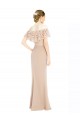 Affordable Off the Shoulder Sleeves Sheath Chiffon Bridesmaid Dress UK
