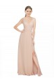 Affordable Chiffon Bridesmaids Dress with Matching Chiffon Tie Sash UK