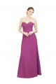 Affordable Sweetheart Neckline Pleated Chiffon Bridesmaid Dress with Low Back UK