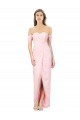 Affordable High Low Off the Shoulder Strapless Ruched Chiffon Bridesmaid Dress UK