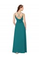 Affordable Simple Chiffon Bridesmaid Dress with High Halter Neckline UK