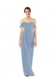 Affordable Sweetheart Neckline Chiffon Off-the-Shoulder Bridesmaid Dress UK