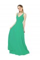 Affordable Classic Chiffon Bridesmaid Dress with Lace-Up Back UK