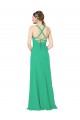 Affordable Classic Chiffon Bridesmaid Dress with Lace-Up Back UK