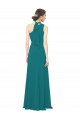 Affordable One Shoulder Chiffon Bridesmaids Dress with Scarf Tie Neckline UK