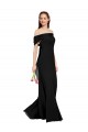 Affordable Fit and Flare Long Chiffon Bridesmaid Dress with Sash and Open Back UK