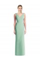Affordable Sleeveless Tie Back Chiffon Trumpet Chiffon Bridesmaid Dress UK