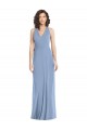 Affordable V-Neck Halter Back Straps Chiffon Bridesmaid Dress UK