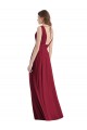 Affordable Plunge Deep V-Neckline Low Back Chiffon Bridesmaid Ress UK