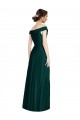Affordable Full length Off the Shoulder Chiffon Bridesmaid Dress UK