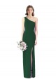 Affordable One Shoulder Chiffon Trumpet Bridesmaid Dress UK