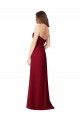 Affordable Draped Sweetheart Long Grecian Inspired Chiffon Bridesmaid Dress UK