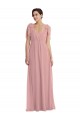 Affordable Empire Waist Long Halter Maxi Bridesmaid Dress UK