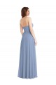 Affordable Strapless A-Line Maxi Bridesmaid Dress with Front Slit UK