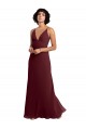 Affordable Notched Neckline Empire Waist Chiffon Slip Bridesmaid Dress UK