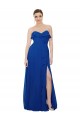 Affordable Ruffled Chiffon Strapless Bridesmaid Dress UK