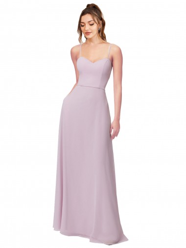 Affordable Sweetheart Tie-Back Chiffon Bridesmaid Dress UK