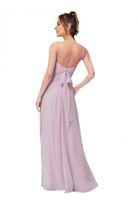 Affordable Sweetheart Tie-Back Chiffon Bridesmaid Dress UK