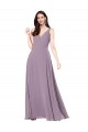 Affordable Long Formal Chiffon Bridesmaid Dress with Open Back UK