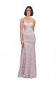 Affordable Floor Length Long Mermaid Lace Bridesmaid Dress with Low Back UK