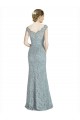 Affordable Off the Shoulder Mermaid Lace Bridesmaid Dress with Cap Sleeves UK