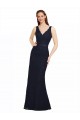 Affordable Lace Bridesmaid Dress with Satin Waistband and Open Back UK