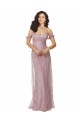 Affordable Sweetheart Chantilly Lace Bridesmaid Dress with Off the Shoulder Sleeves UK