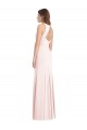 Affordable Diamond Cutout Back Trumpet Bridesmaid Dress with Front Slit UK