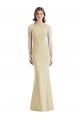 Affordable Criss Cross Twist Cutout Back Trumpet Bridesmaid Dress UK