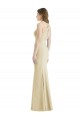 Affordable Criss Cross Twist Cutout Back Trumpet Bridesmaid Dress UK