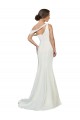 Affordable One Shoulder Crepe Bridesmaid Dress with Draped Off the Shoulder Strap UK