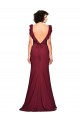 Affordable Crepe Slip Bridesmaid Dress with Ruffled Straps UK