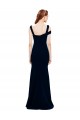 Affordable Sleeveless Crepe Mermaid Bridesmaid Dress with Side Slit UK