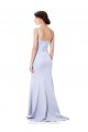 Affordable Sweetheart High Neck Sleeveless Crepe Bridesmaid Dress UK